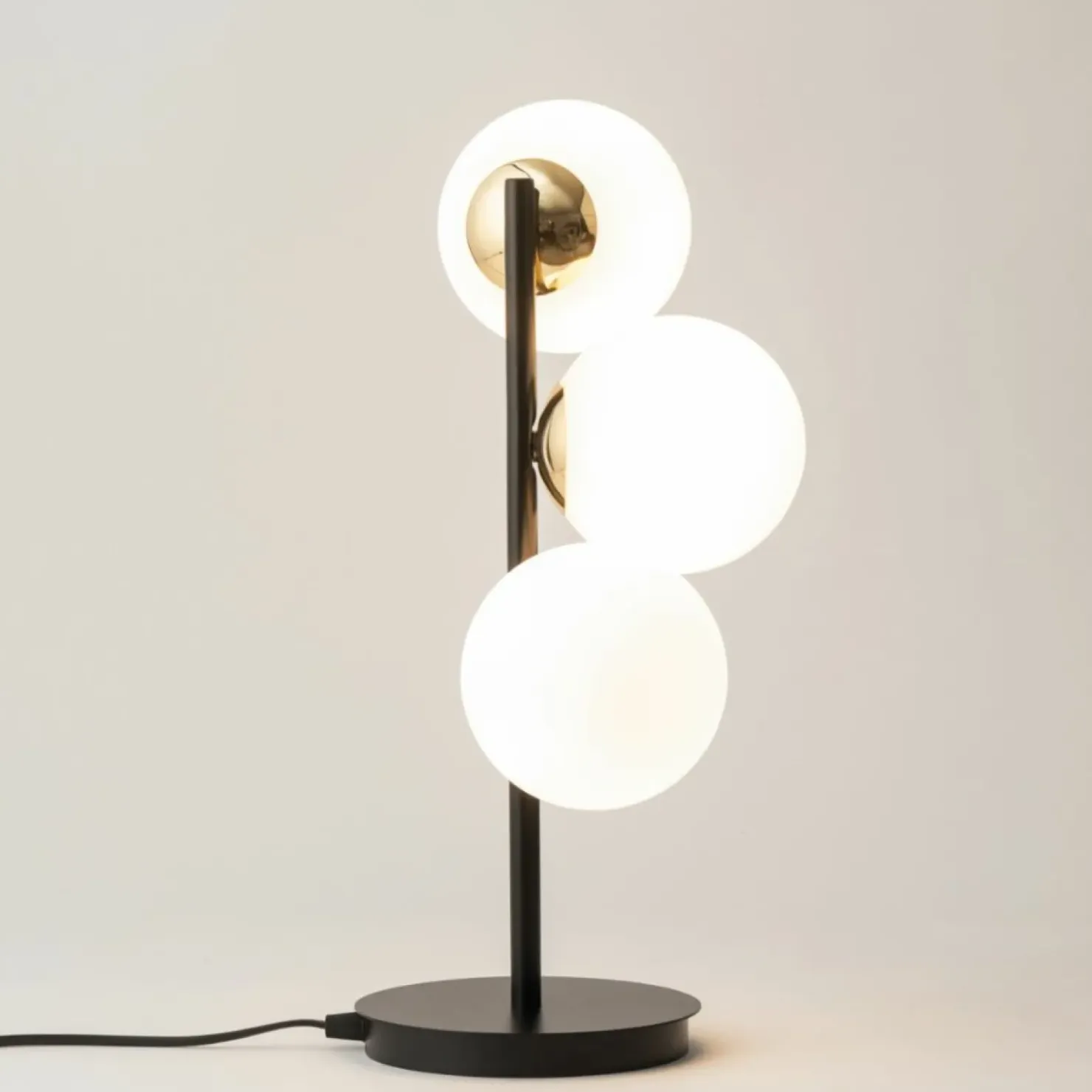 Lampa stołowa z trzema kloszami, do sypialni SIG 50364 z serii PIANO*Sklep Kaja Cheap