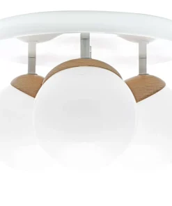 Sale Sklep Kaja Lampa sufitowa, 3 punkty światła, z drewnem MLP5429 z serii SFERA WOOD | Kaja Oś
