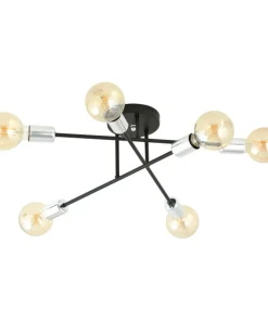 Sale Sklep Kaja Lampa sufitowa - skrzyżowane pręty z żarówkami 1174/6B z serii VEKEN