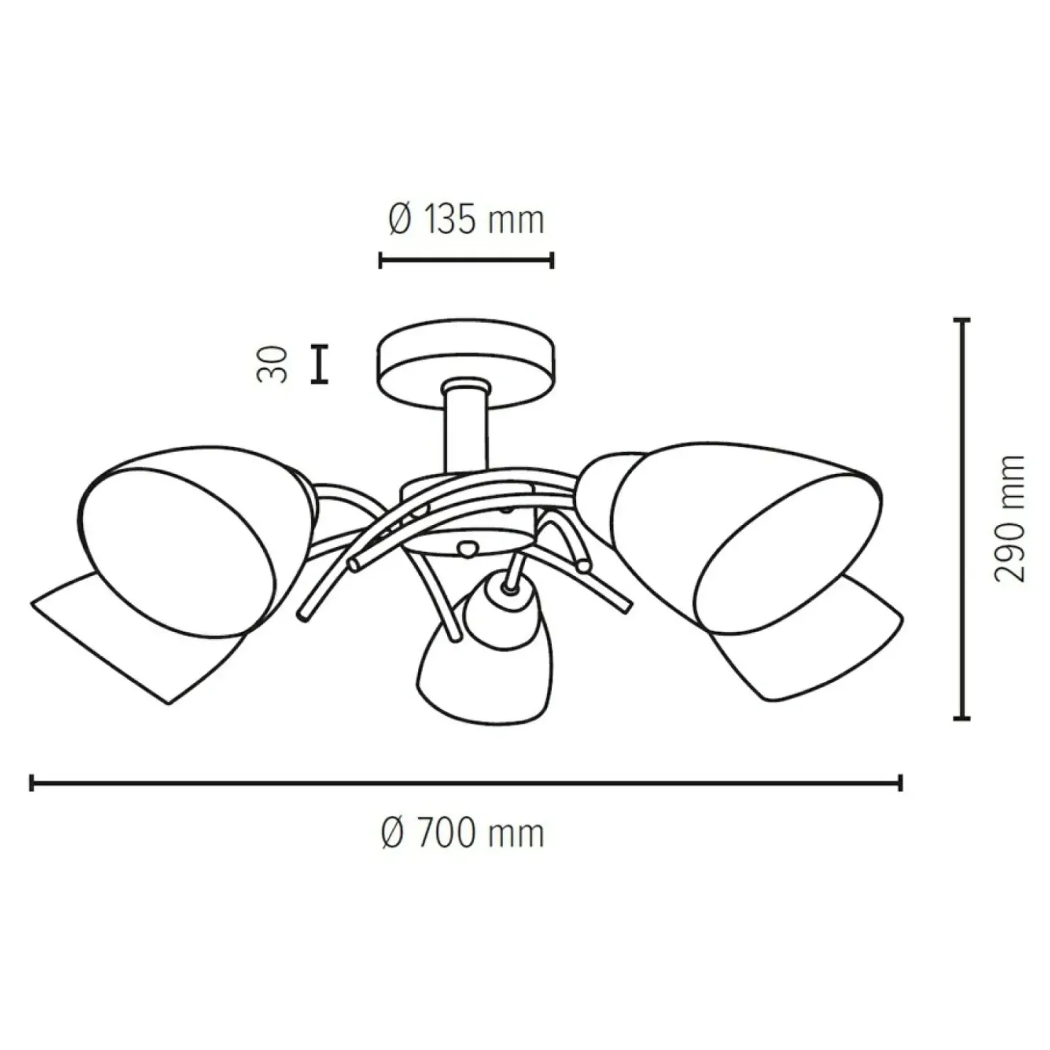 Lampa sufitowa 8152574 z serii VILETTA WOOD*Sklep Kaja Shop