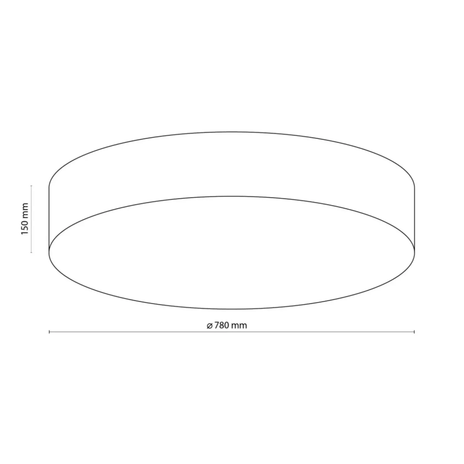 Lampa sufitowa ⌀78cm do przytulnej sypialni TK 5638 z serii RONDO*Sklep Kaja Outlet