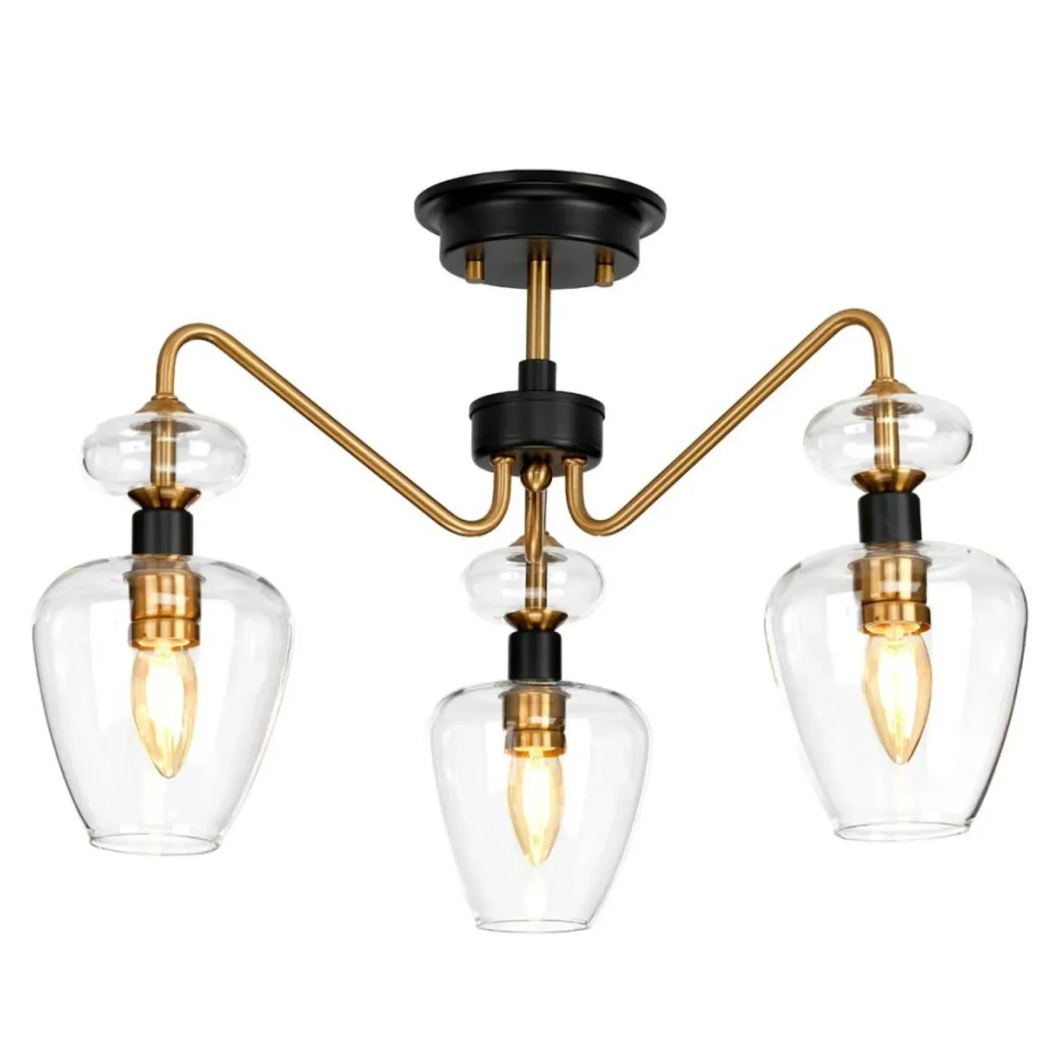 Lampa sufitowa, dekoracyjne szkła DL-ARMAND-SF3-AB z serii ARMAND*Sklep Kaja Clearance