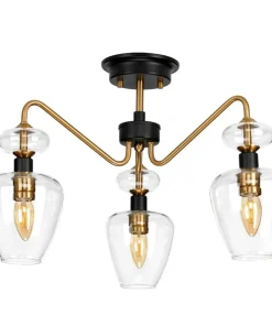 Lampa sufitowa, dekoracyjne szkła DL-ARMAND-SF3-AB z serii ARMAND*Sklep Kaja Clearance