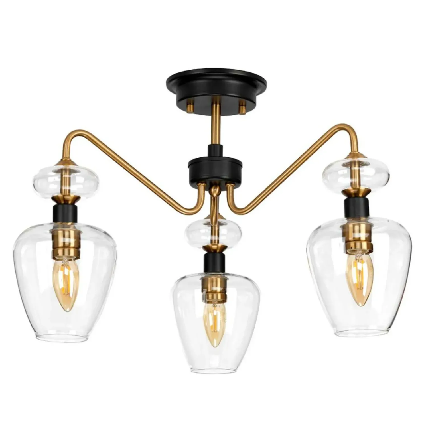 Lampa sufitowa, dekoracyjne szkła DL-ARMAND-SF3-AB z serii ARMAND*Sklep Kaja Clearance