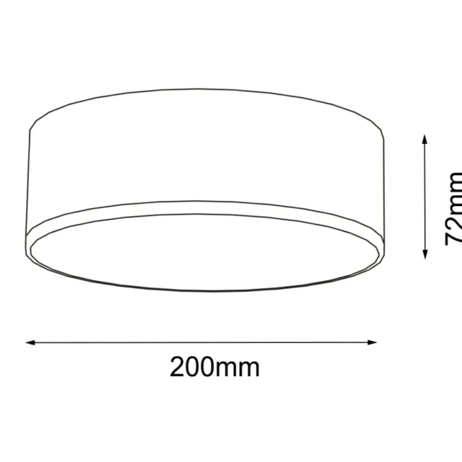 Lampa sufitowa do łazienki ⌀20cm 3000K IP44 ANT 7736 ZAMA | Kaja*Sklep Kaja Shop