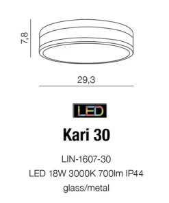 Lampa sufitowa do łazienki okrągły plafon LED AZ4258 z serii KA*Sklep Kaja Hot