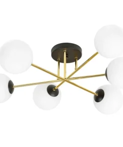 Shop Sklep Kaja Lampa sufitowa do salonu modern glamour 1233/6 z serii MAGNUM | Kaja
