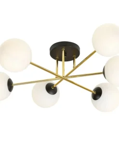 Shop Sklep Kaja Lampa sufitowa do salonu modern glamour 1233/6 z serii MAGNUM | Kaja