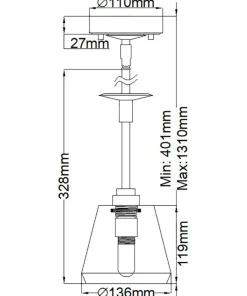 Cheap Sklep Kaja Lampa sufitowa do stylowego wnętrza BATH-AGATHA1P-PC z serii AGATHA polerowanychrom