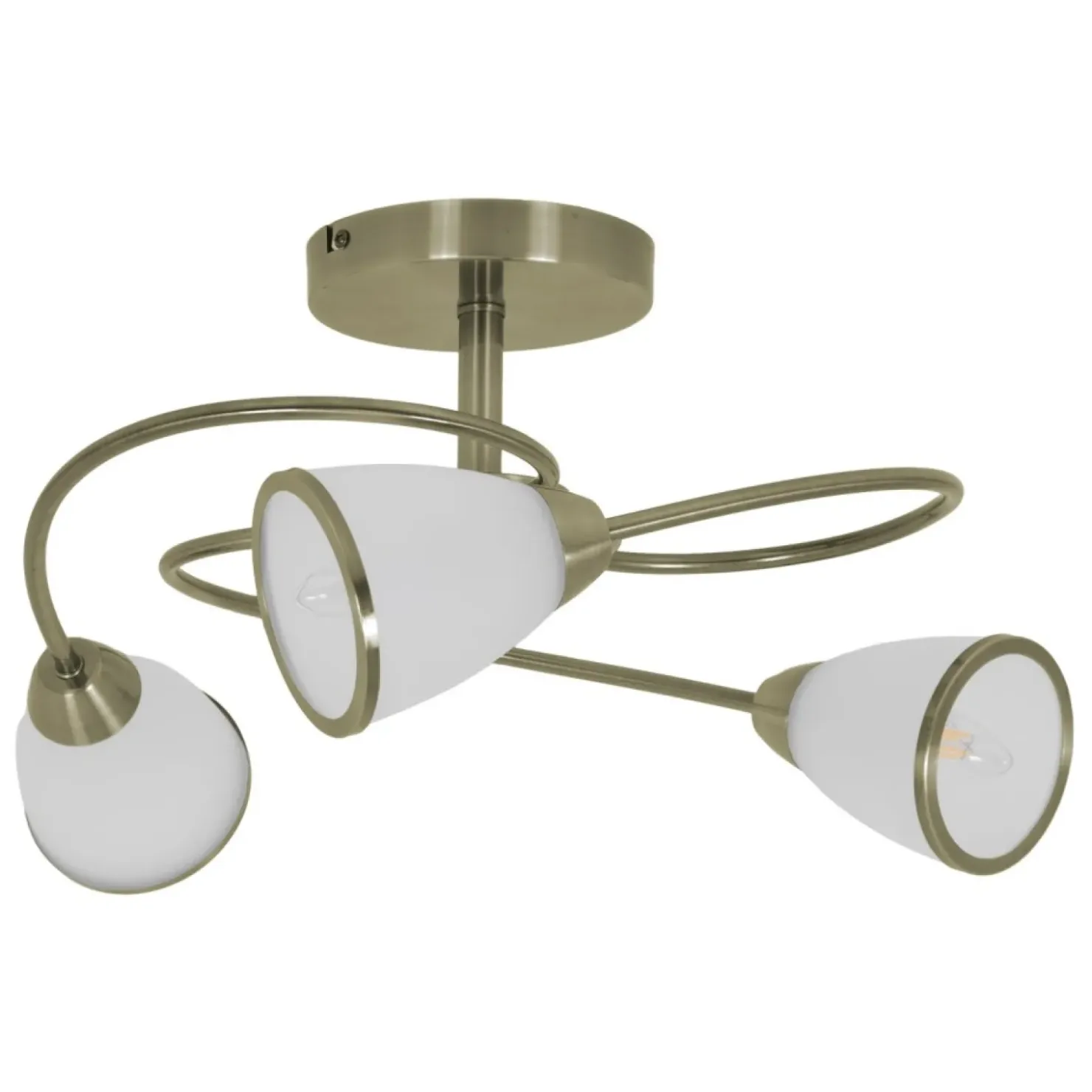 Lampa sufitowa do sypialni K-JSL-6059/3 AB PLATO | Kaja Oświetlenie*Sklep Kaja Clearance