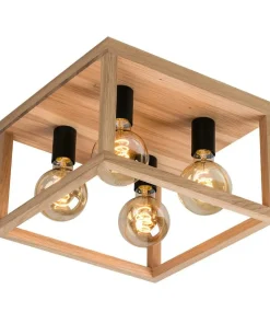 Cheap Sklep Kaja Lampa sufitowa drewniana skrzynka w stylu boho 9154474 KAGO | Kaja