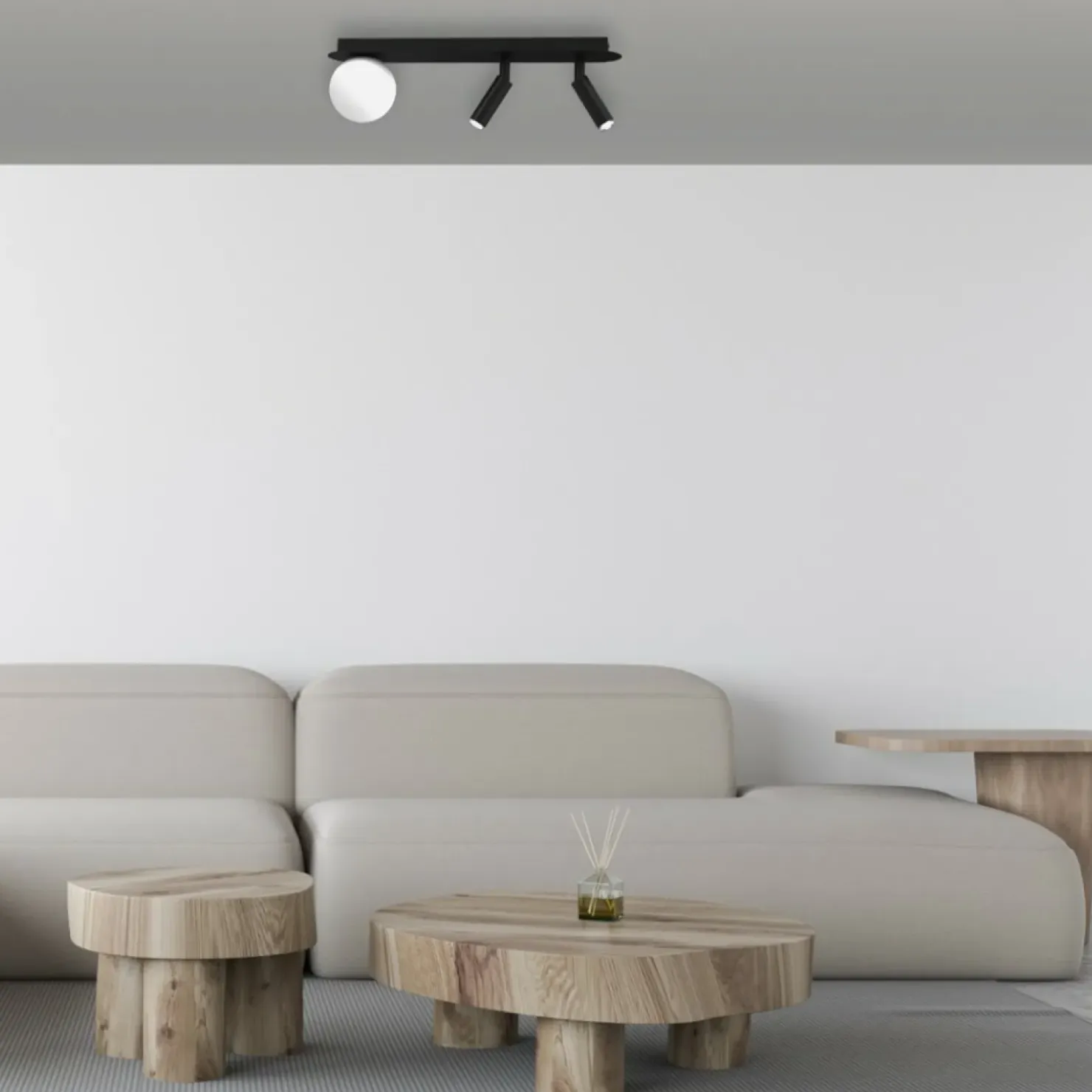 Cheap Sklep Kaja Lampa sufitowa, dwa reflektory i klosz MLP8405 z serii SIRIO | Kaja Oświetlenie