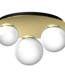 Store Sklep Kaja Lampa sufitowa glamour z trzema kloszami MLP7966 z serii PLATO | Kaja Oświetleni