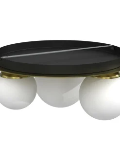 Store Sklep Kaja Lampa sufitowa glamour z trzema kloszami MLP7966 z serii PLATO | Kaja Oświetleni