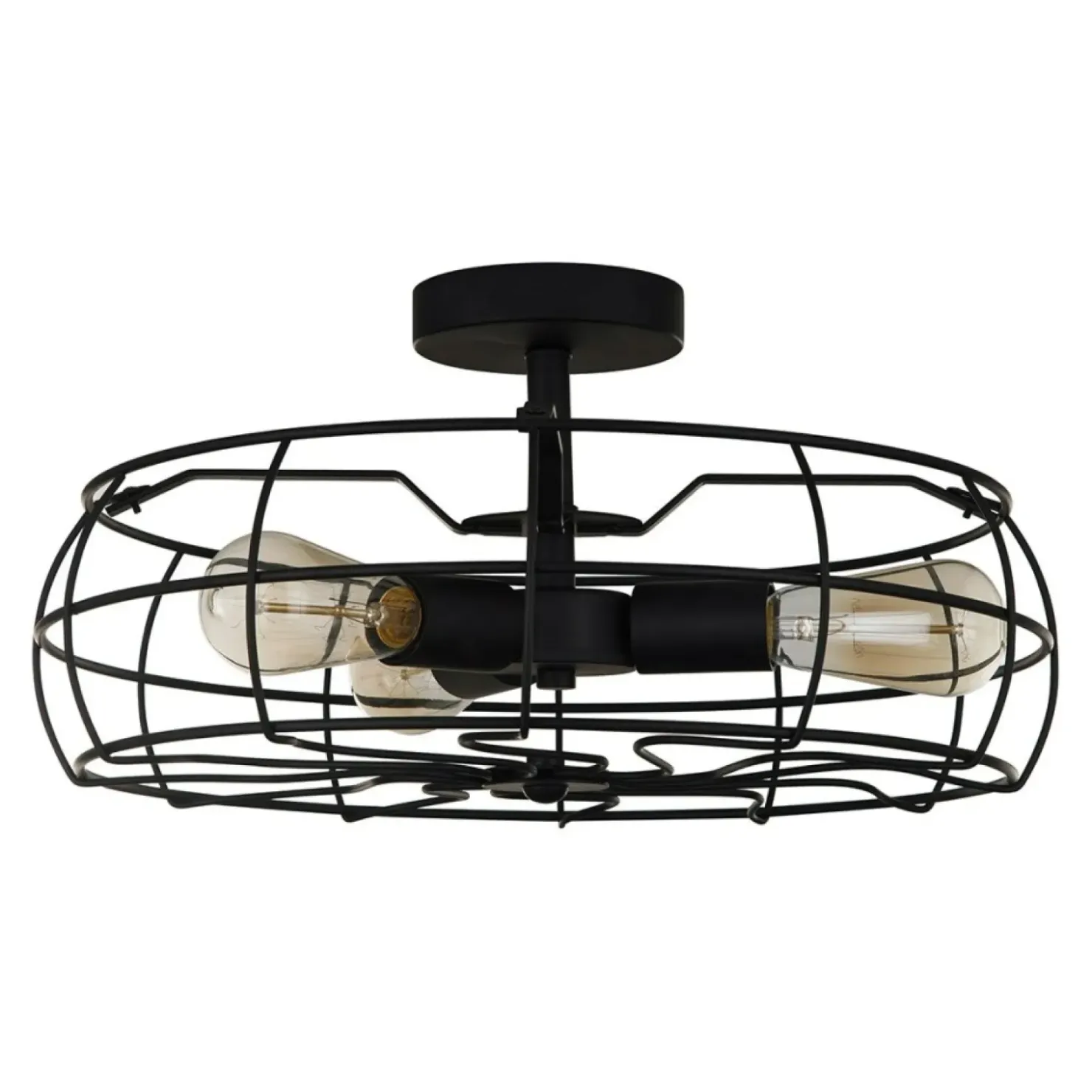 Lampa sufitowa imitująca wentylator MXM-2580/3 BK RAYO | Kaja*Sklep Kaja Discount