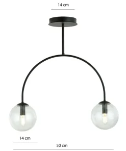 Cheap Sklep Kaja Lampa sufitowa, konstrukcja w kształcie półokręgu 1286/2 z serii ARCHI