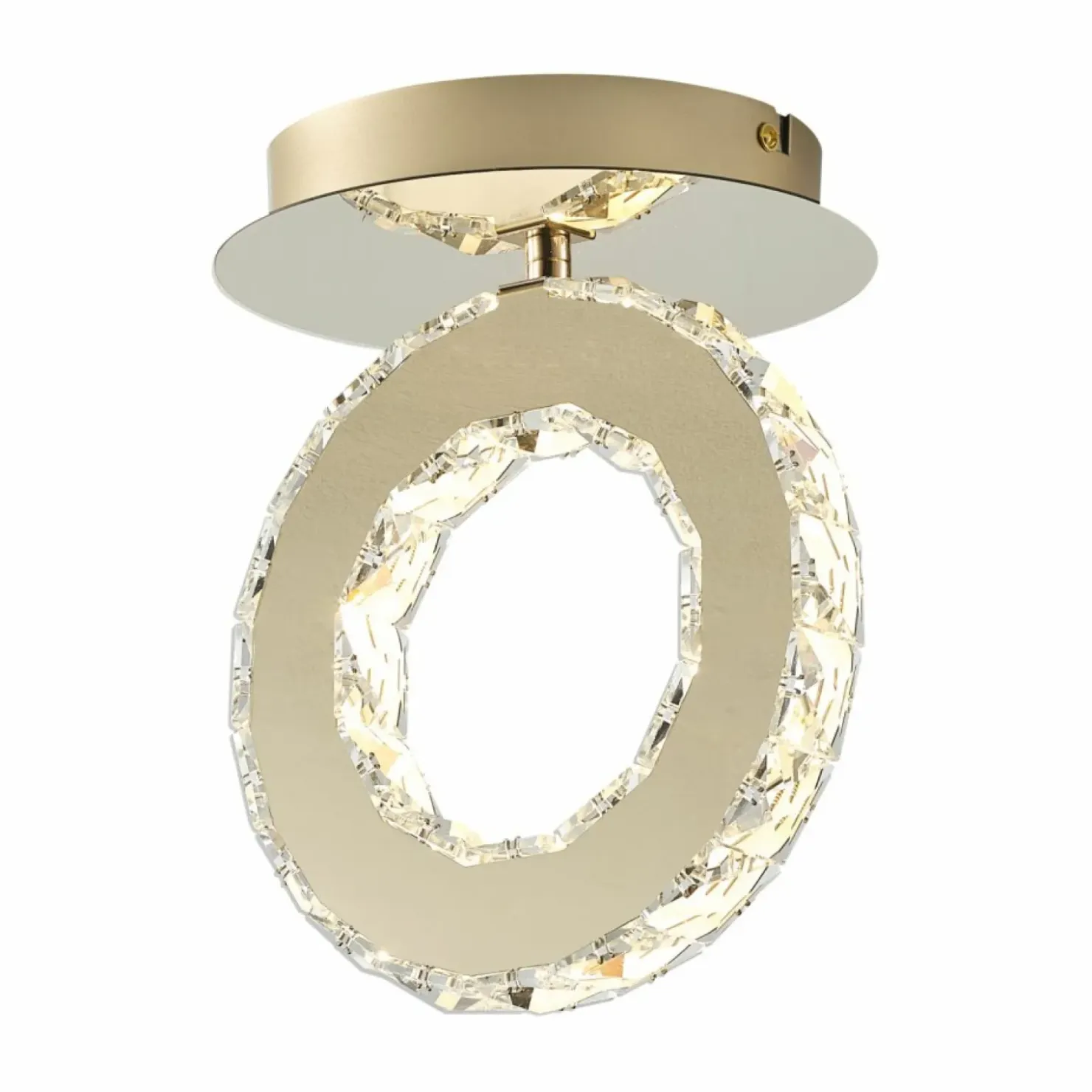 Lampa sufitowa kryształowy reflektor MX3713-1-3GT GIRONA | Kaja*Sklep Kaja Clearance