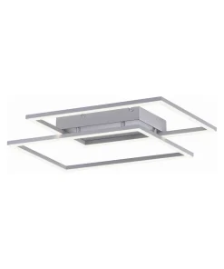 Best Sklep Kaja Lampa sufitowa LED - dwa prostokąty 8192-55 z serii INIGO | Kaja szary