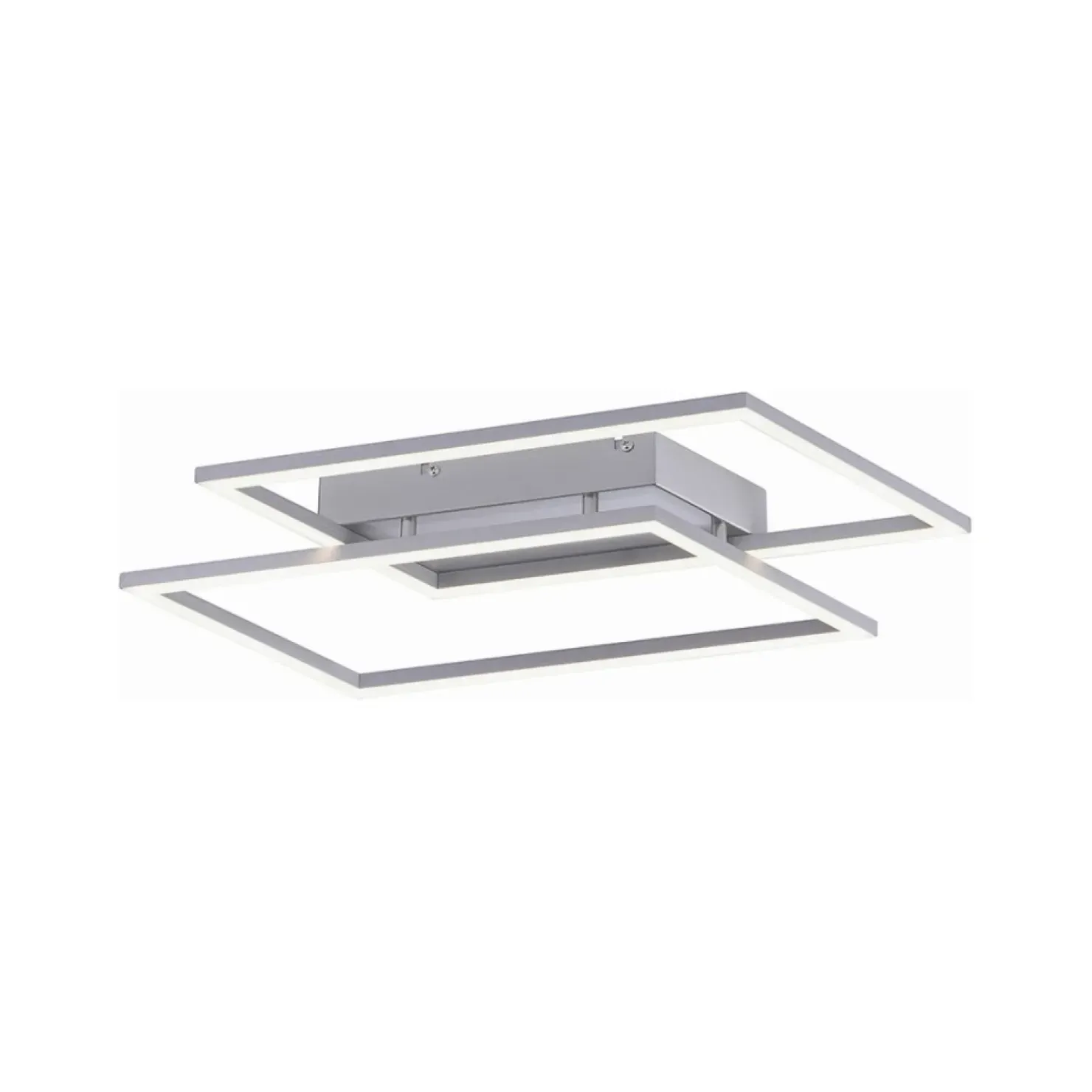 Best Sklep Kaja Lampa sufitowa LED - dwa prostokąty 8192-55 z serii INIGO | Kaja szary