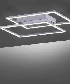 Best Sklep Kaja Lampa sufitowa LED - dwa prostokąty 8192-55 z serii INIGO | Kaja szary
