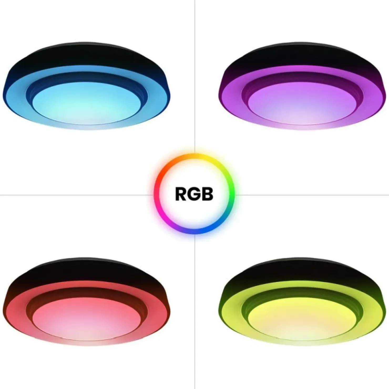 Lampa sufitowa LED sterowana pilotem ML6406 NAOMI SMART RGB | Kaja*Sklep Kaja Store