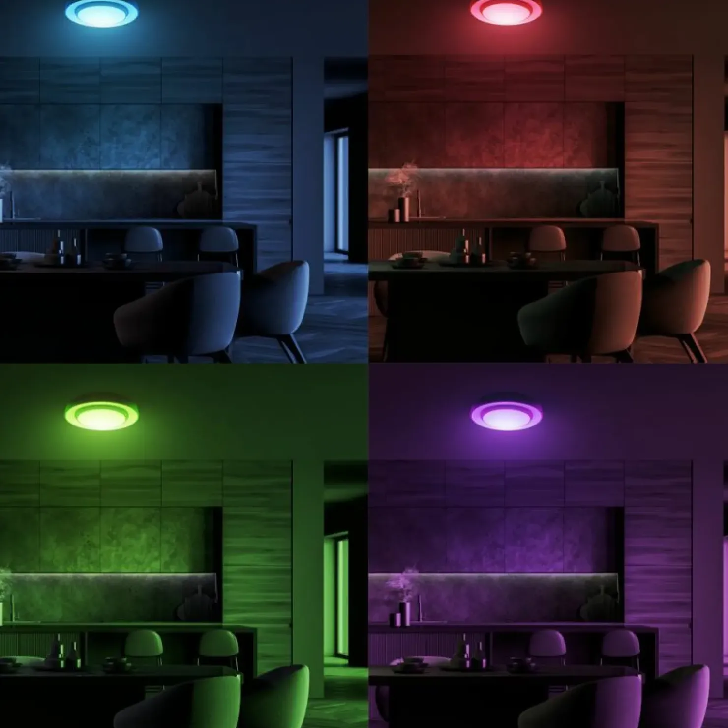 Lampa sufitowa LED sterowana pilotem ML6406 NAOMI SMART RGB | Kaja*Sklep Kaja Store