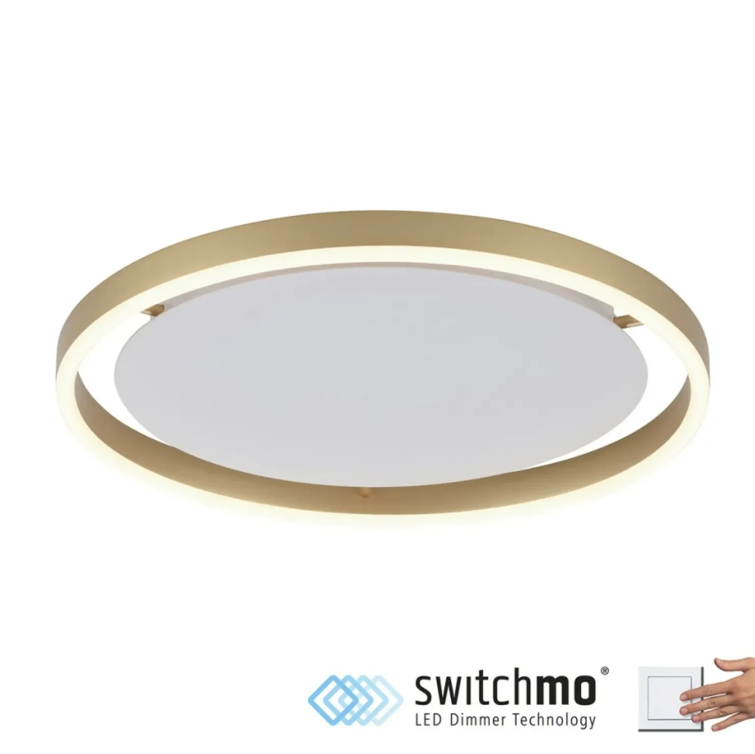 Discount Sklep Kaja Lampa sufitowa LED w kolorze u 15391-60 z serii RITUS | Kaja mosiądz