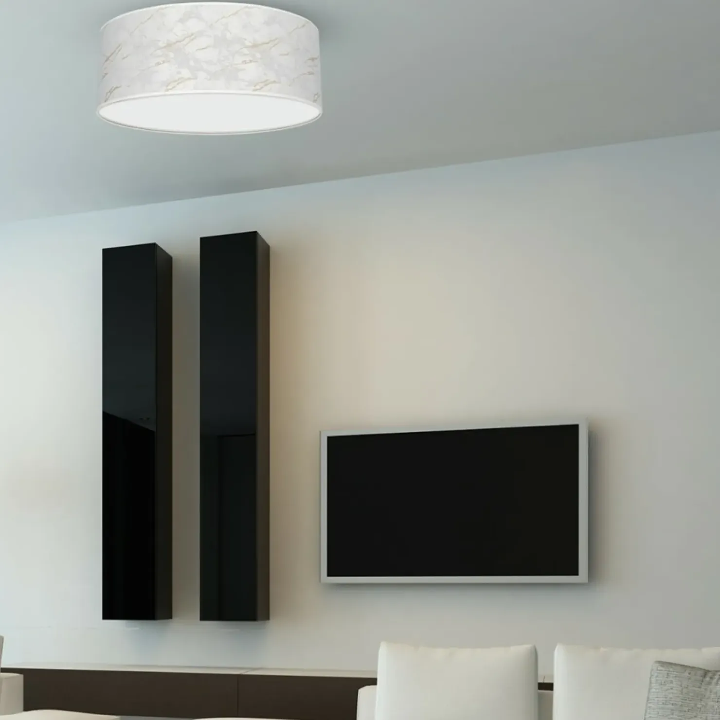 Lampa sufitowa, marmurkowy plafon MLP7307 z serii SENSO | Kaja Oświetlenie*Sklep Kaja Cheap