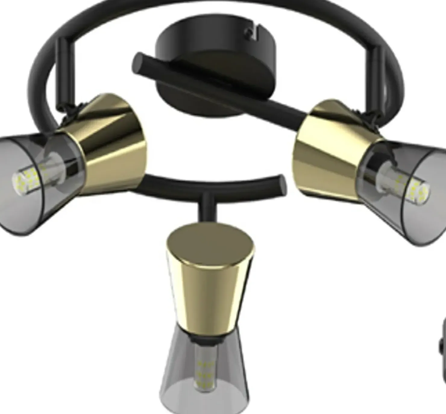Cheap Sklep Kaja Lampa sufitowa na bazie okręgu, do sypialni TK220532-3RBG CENTO