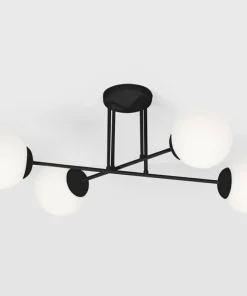 Sale Sklep Kaja Lampa sufitowa na cztery mleczne klosze K-4924 | Kaja Oświetlenie