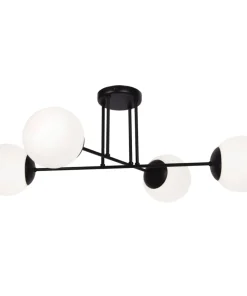 Sale Sklep Kaja Lampa sufitowa na cztery mleczne klosze K-4924 | Kaja Oświetlenie