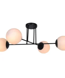 Sale Sklep Kaja Lampa sufitowa na cztery mleczne klosze K-4924 | Kaja Oświetlenie