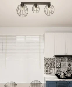 Best Sale Sklep Kaja Lampa sufitowa na listwie, trzy źródła światła 1371/3 z serii NEST czarny