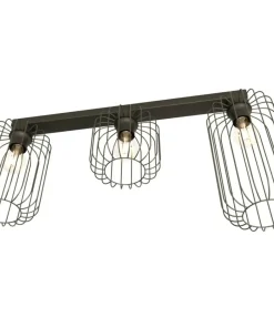 Shop Sklep Kaja Lampa sufitowa na podłużnej listwie 1367/3 z serii BARN czarny
