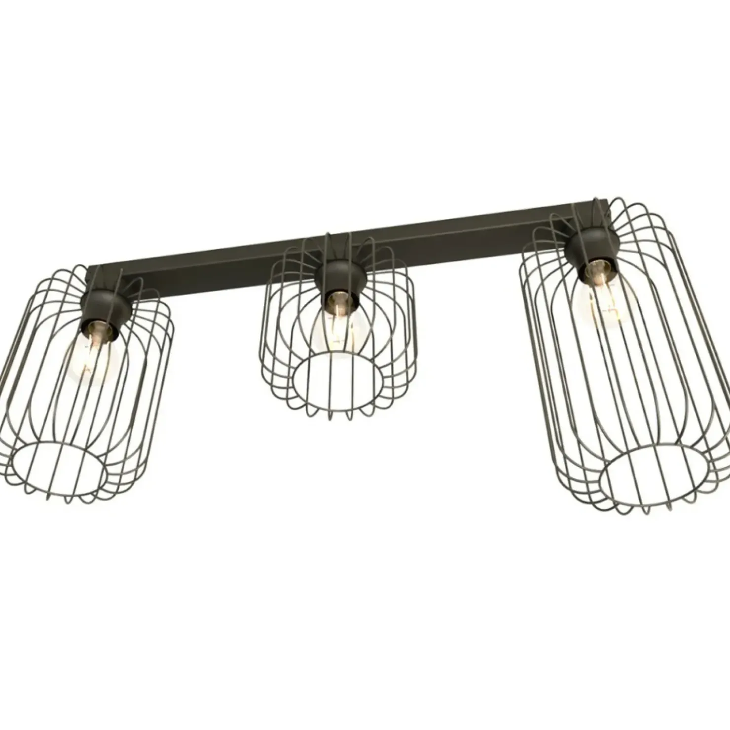 Shop Sklep Kaja Lampa sufitowa na podłużnej listwie 1367/3 z serii BARN czarny