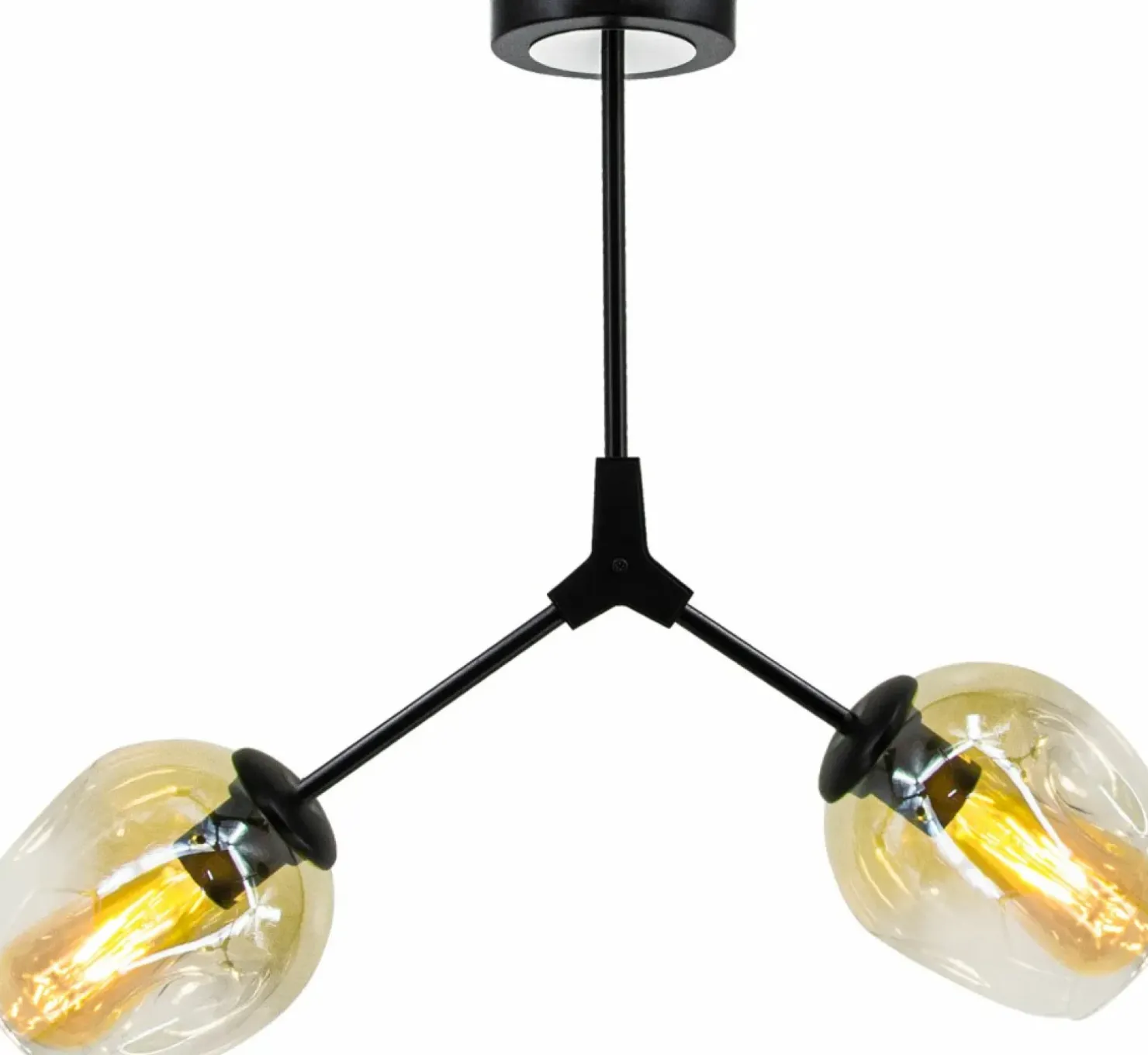 Shop Sklep Kaja Lampa sufitowa nieregularne klosze 1962/2 BLACK-21QG | Kaja