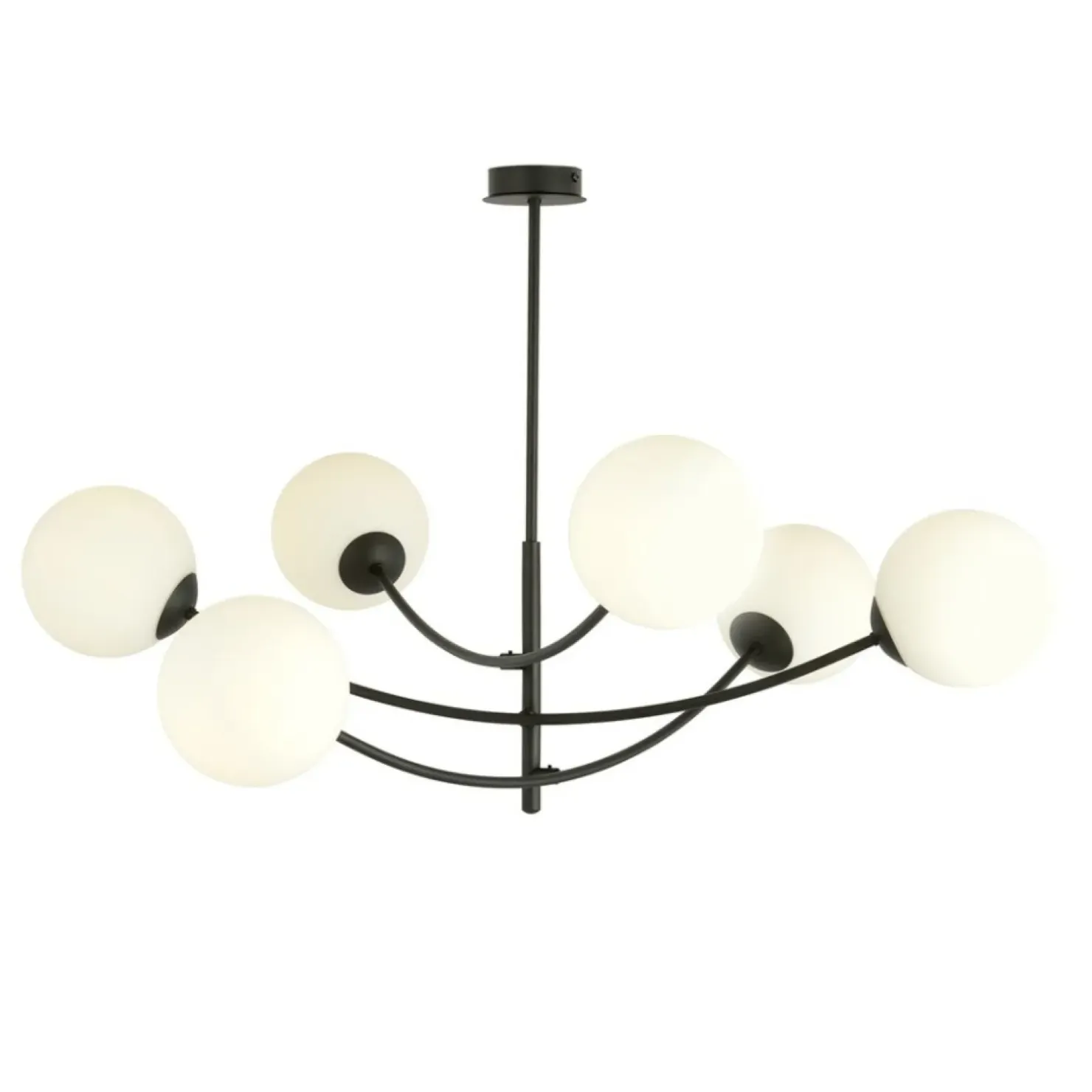 Best Sale Sklep Kaja Lampa sufitowa o obłych kształtach, białe kule 1102/6 HUNTER | Kaja