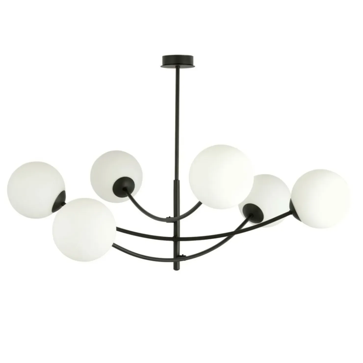 Best Sale Sklep Kaja Lampa sufitowa o obłych kształtach, białe kule 1102/6 HUNTER | Kaja