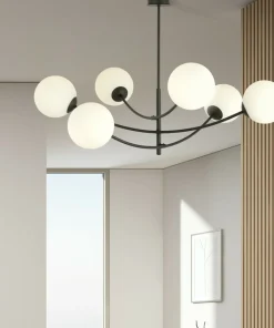 Best Sale Sklep Kaja Lampa sufitowa o obłych kształtach, białe kule 1102/6 HUNTER | Kaja