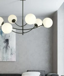 Best Sale Sklep Kaja Lampa sufitowa o obłych kształtach, białe kule 1102/6 HUNTER | Kaja