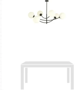 Best Sale Sklep Kaja Lampa sufitowa o obłych kształtach, białe kule 1102/6 HUNTER | Kaja