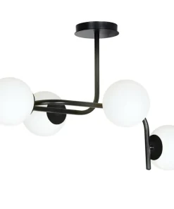 Shop Sklep Kaja Lampa sufitowa o obłym kształcie, białe klosze 1030/4A KALF | Kaja