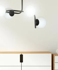 Shop Sklep Kaja Lampa sufitowa o obłym kształcie, białe klosze 1030/4A KALF | Kaja