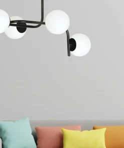 Shop Sklep Kaja Lampa sufitowa o obłym kształcie, białe klosze 1030/4A KALF | Kaja