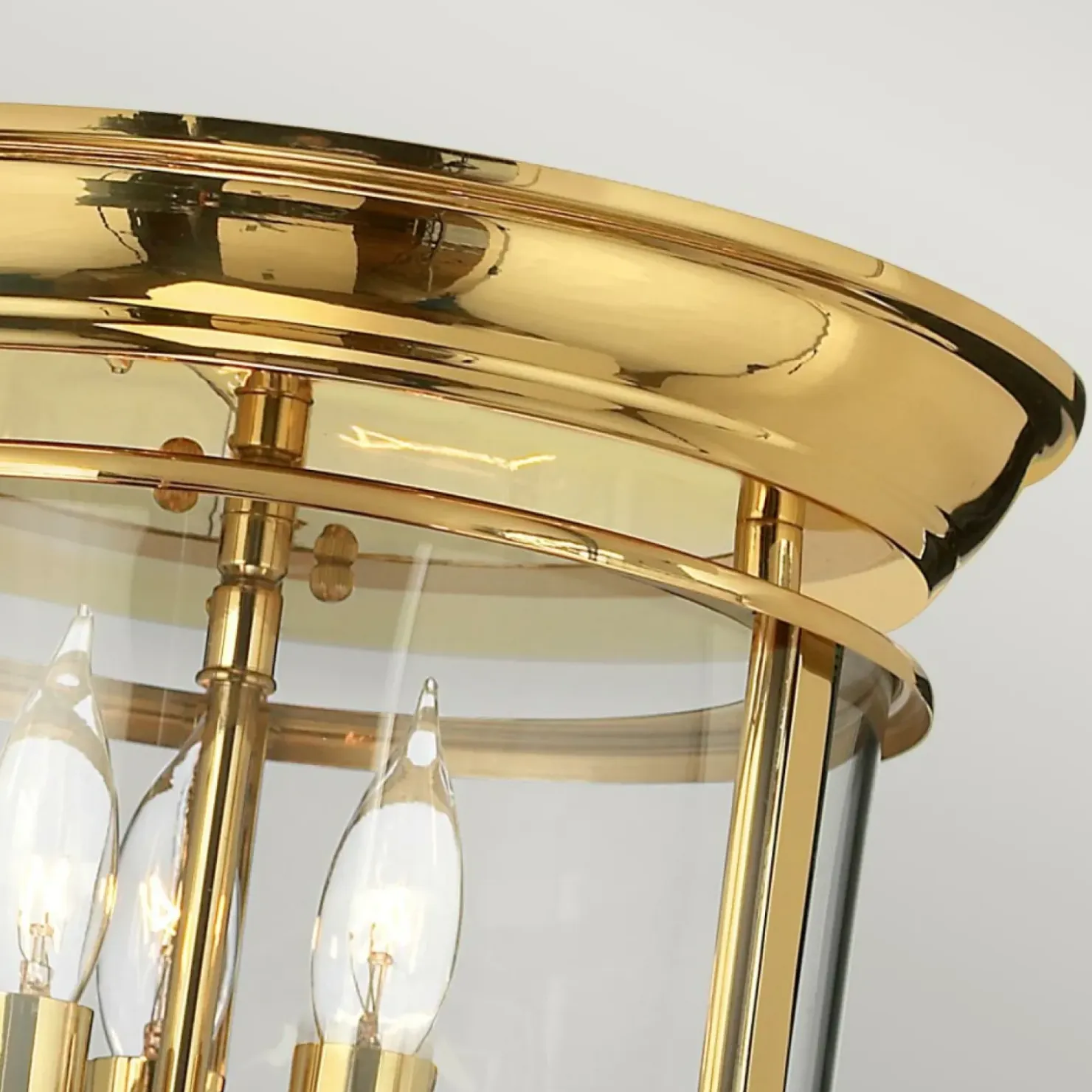 Lampa sufitowa, plafon na 3 żarówki HK-GENTRY-F-PB z serii GENTRY*Sklep Kaja Cheap