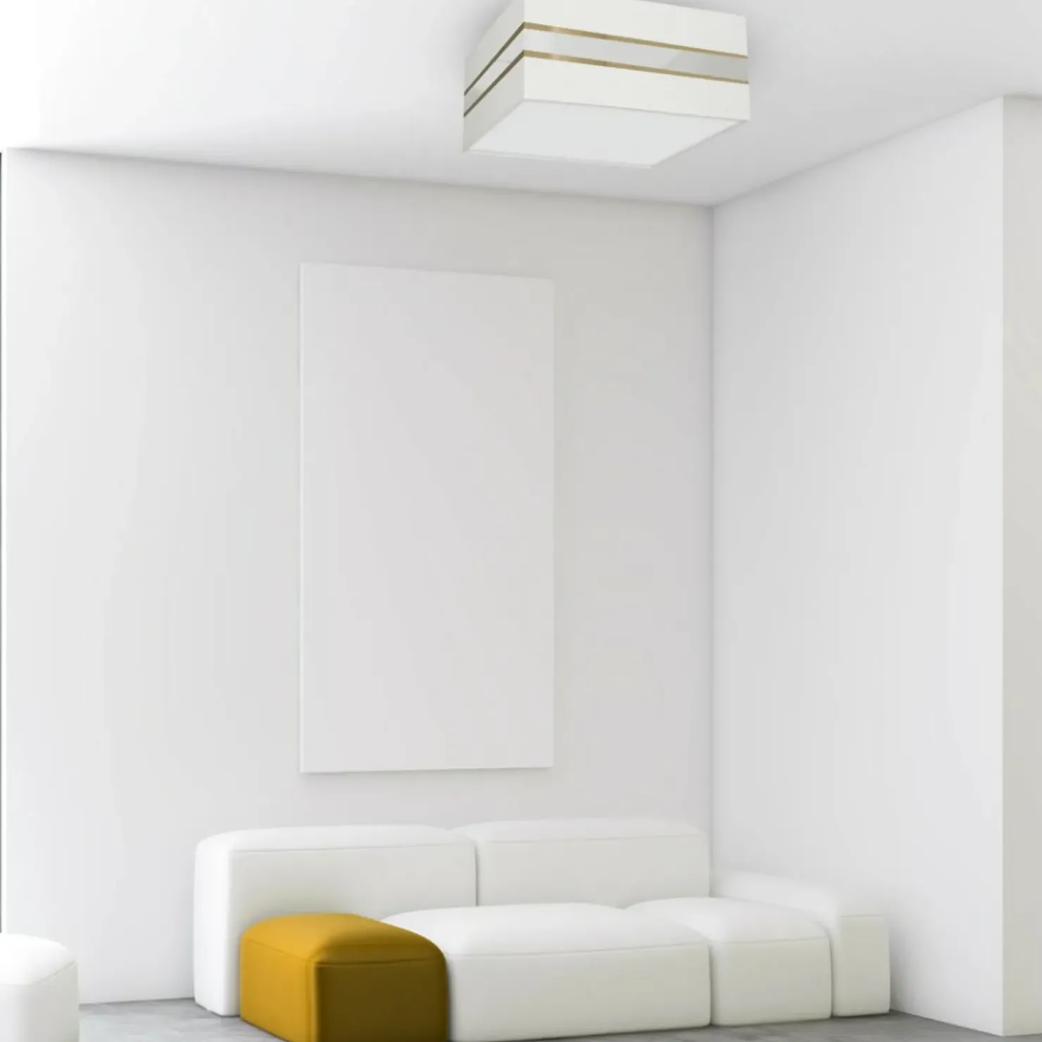 Lampa sufitowa, plafon, prostokątny abażur MLP7347 z serii ULTIMO | Kaja Oświetl*Sklep Kaja Cheap