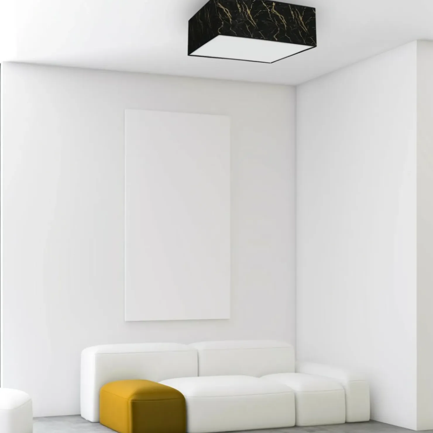 Lampa sufitowa, plafon w kształcie kwadratu MLP7293 z serii SENSO | Kaja Oświetl*Sklep Kaja Cheap