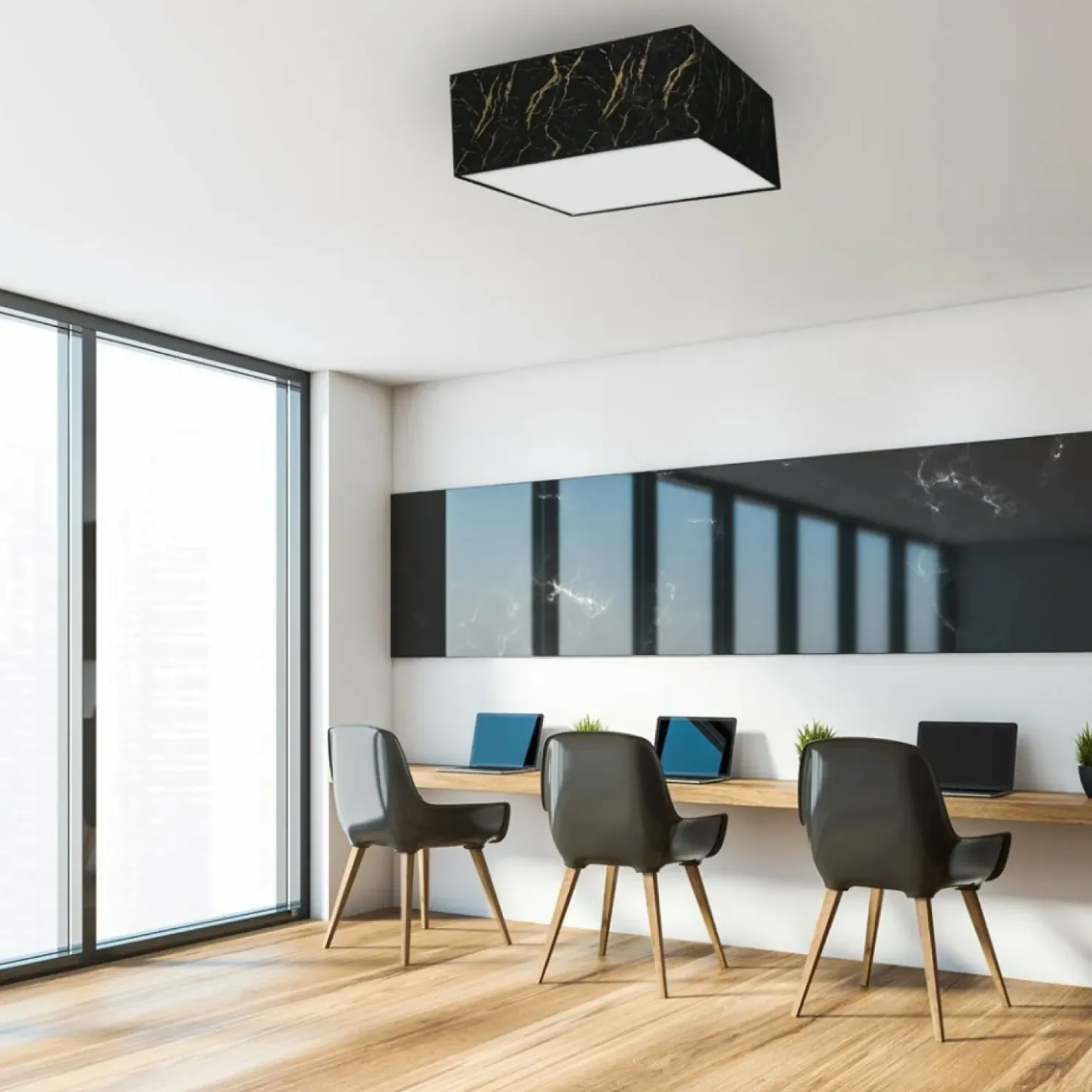 Lampa sufitowa, plafon w kształcie kwadratu MLP7293 z serii SENSO | Kaja Oświetl*Sklep Kaja Cheap