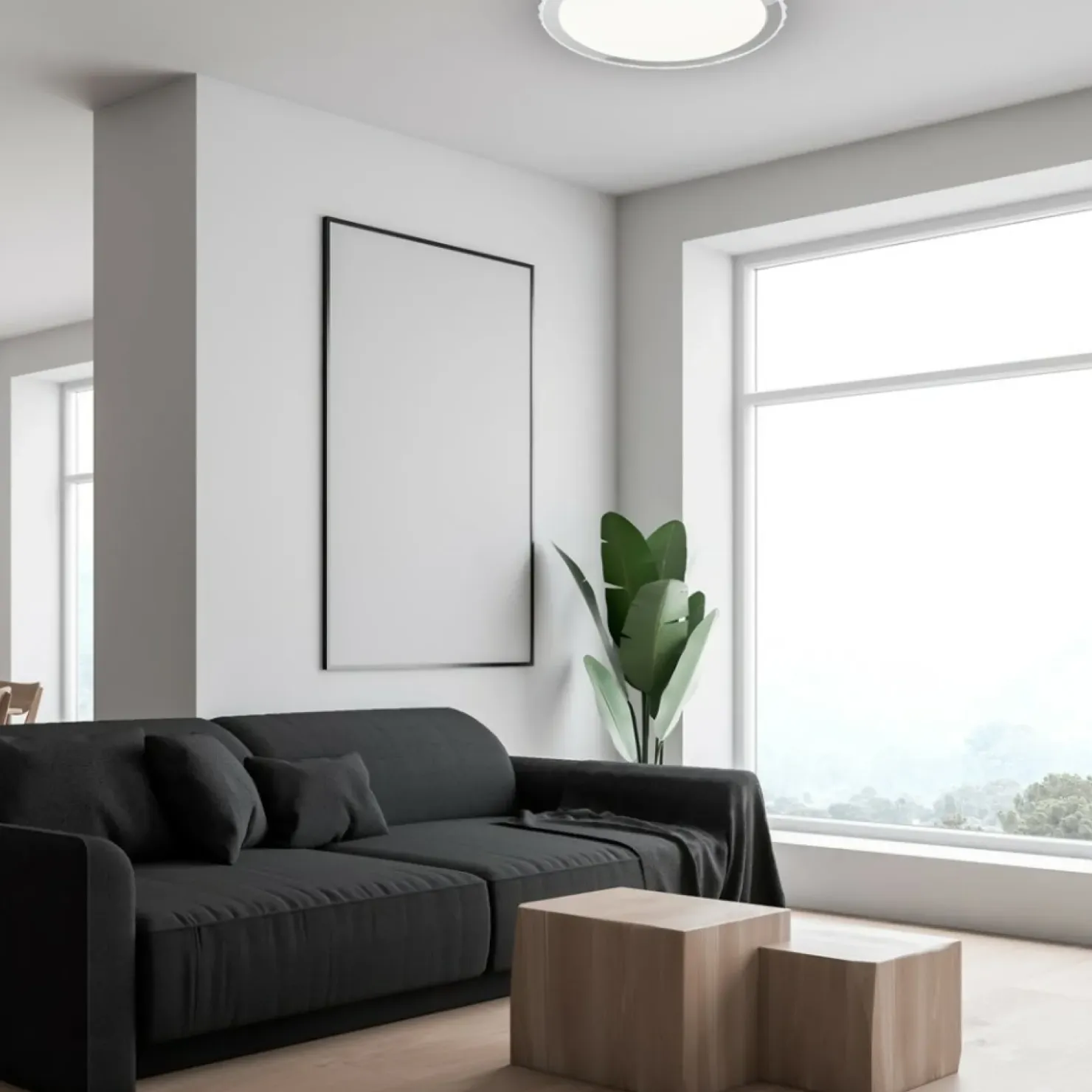 Lampa sufitowa, plafon z wbudowanym ledem ML4222 z serii LAYLA | Kaja Oświetleni*Sklep Kaja Best