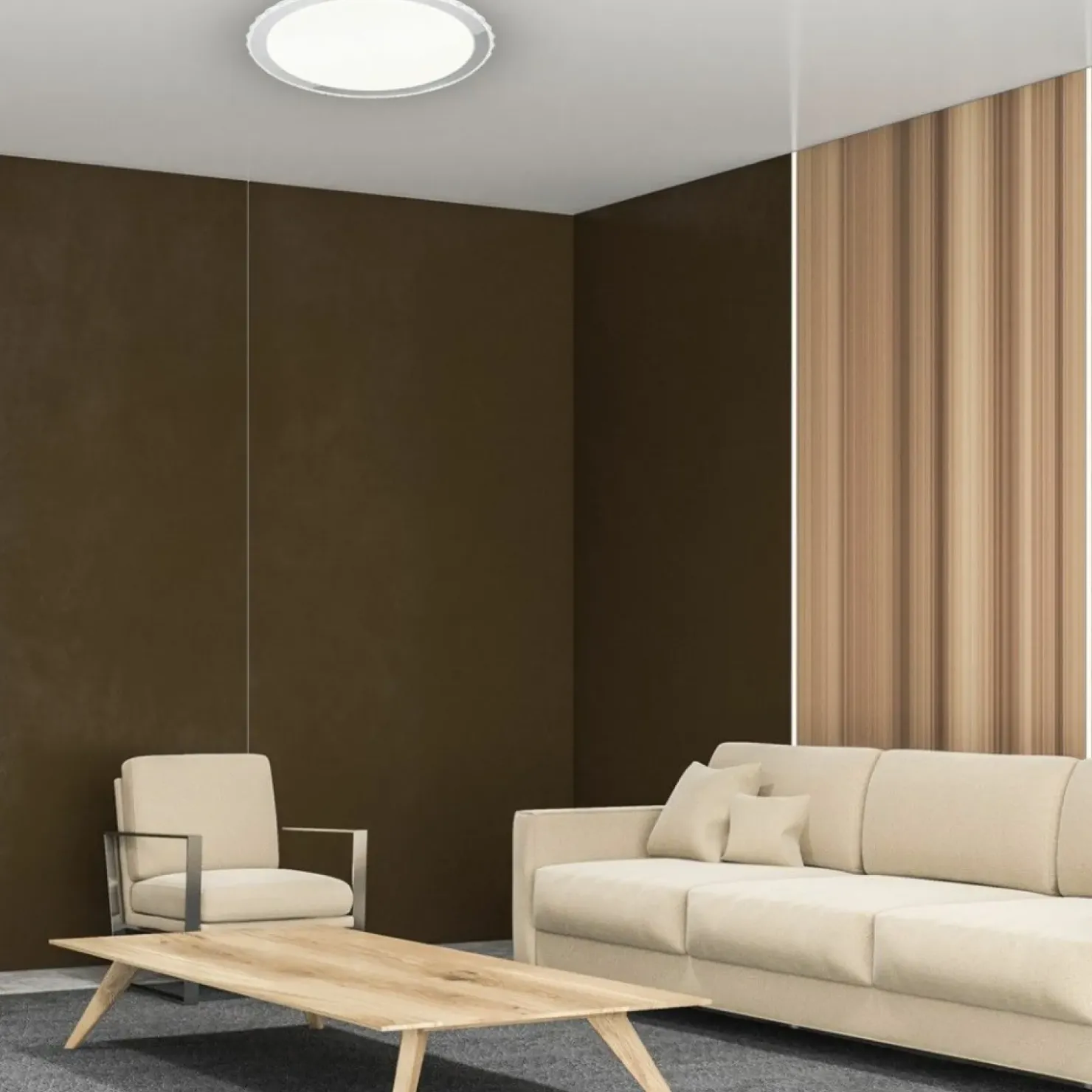 Lampa sufitowa, plafon z wbudowanym ledem ML4222 z serii LAYLA | Kaja Oświetleni*Sklep Kaja Best